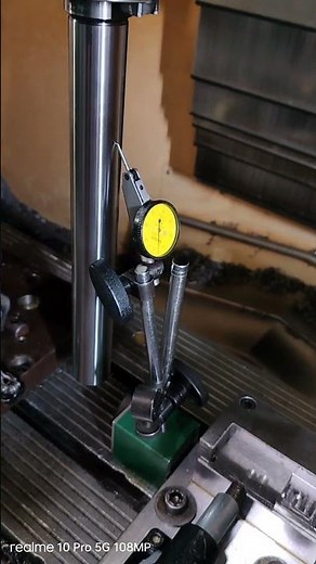 how to check spindle run out of cnc vmc machine #amazing #cnc #shorts