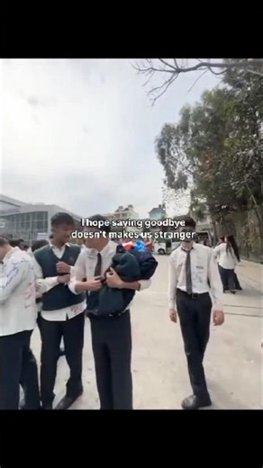 Goobye cannot make us strangers 🫂🤞😭 #fypviral #edit #schoolmemories #farewell #memories #friendship