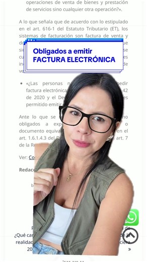 Factura electrónica obligatoria para personas naturales - Contador