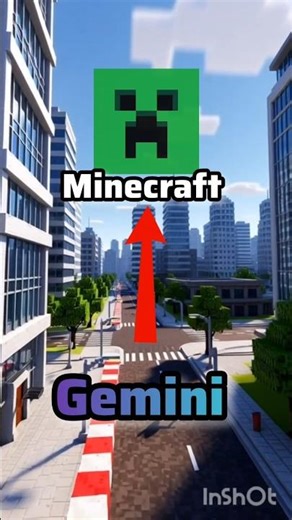 Actually Gemini makes Minecraft 🤖 #shorts