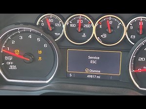 Chevy/GM/ sometimes (intermittent) I get service ESC, TC, parking light. It was the what?!?
