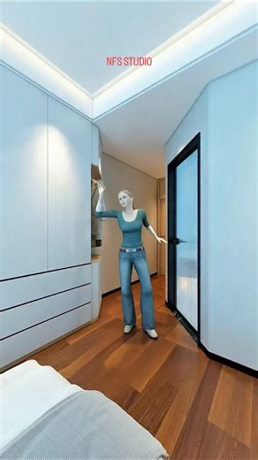 NFS DESIGN STUDIO on Instagram: "Don't ❌ do that mistake 😔 other your bedroom will be ruined. Try This with @nfs.studio_ make space more functional 🥰 and practical ❤️.. #interiordesign #homedecor #reelsviral #homedesign #explorepage"