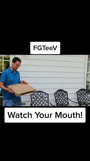 Watch your mouth! *No cursing has occurred during the making of this video #fgteev #throwback #pizza #ringaroundtherosie #baseball #fundip #lexifgteev #mikefgteev #fvfamily #fyp