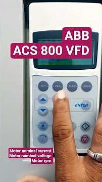ABB ACS800 DRIVE PARAMETER #shorts #electrical
