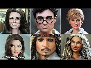 Artist Noel Cruz, makes lifelike dolls of celebrities like Kate Middleton and Angelina Jolie
