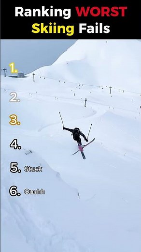 Ranking The WORST Skiing Fails 😭😂
