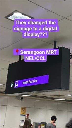 the changed the signage??? #singapore #sg #singaporevlog #mrt #sgmrt #sgtrains #lta #serangoon