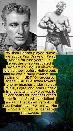 TV's smooth detective was actually a combat frogman.
