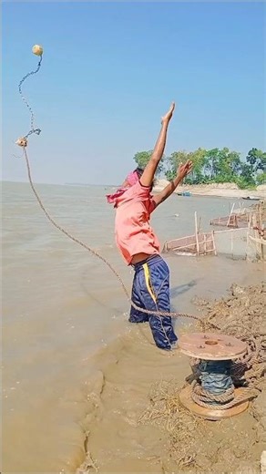 Catching a 400 kg Giant Fish Using Banana Tree Bait #bait #fishing #shorts