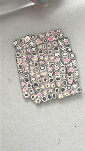 Polymer clay retro pattern | craft | polyclay
