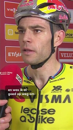 Wout van Aert trapte toch even serieus op zijn adem. #veldrijden #WoutVanAert #WVA