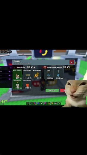 Steal A Brainrot First Proofed Trade Freezing Script, Just Chilling Until Accept. #roblox #shorts