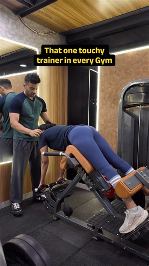 Touchy gym trainer 😳