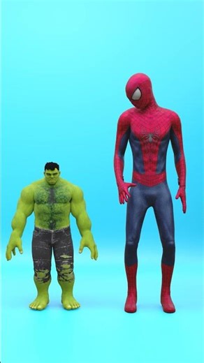 Hulks Insane Fight with Spiderman Who's More Stronger? 😂 | Funny 3D Animation For Marvel Fan #shorts