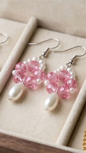 Easy Beaded Daisy Earring | Jewelry Making for beginners #youtubeshort