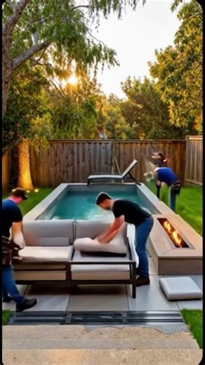 Watch This Boring Backyard Transform Into a Luxury Paradise #AI #DreamBackyard #BackyardGlowUp