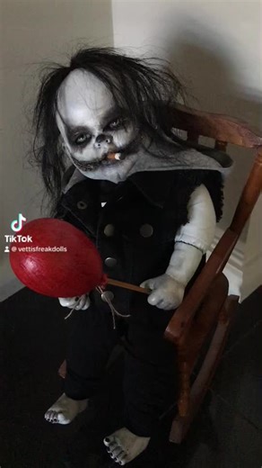 Creepy Doll Makeover: Unsettling Horror Art Transformation