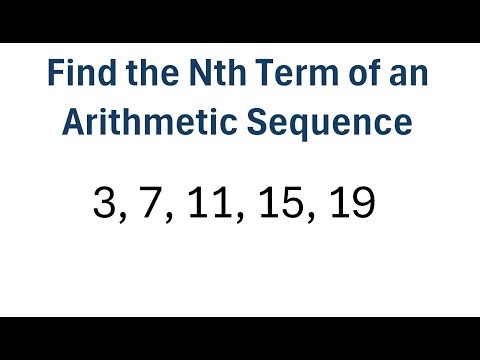 How to Find the nth Term of an Arithmetic Sequence