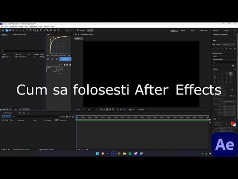 Cum sa folosesti after effects tutorial in Romana