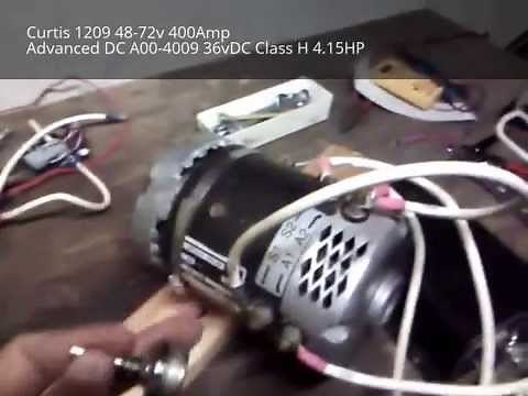 Curtis 1209Motor Controller and Advanced DC motor test