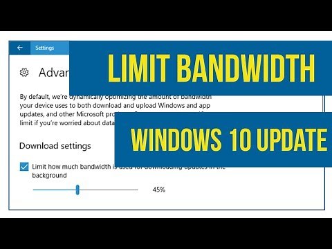 How to Limit Bandwidth for Windows Update in Windows 10 | Windows Tutorial