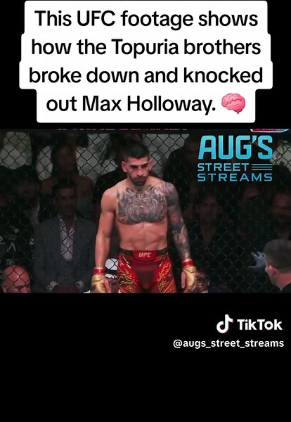 This UFC footage shows how the Topuria brothers broke down and knocked out Max Holloway. 🧠 #illiatopuria #ufc #mma