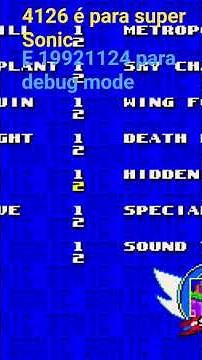 como fazer o debug mode e vira super sem pegar as esmeralda do caos #sonic