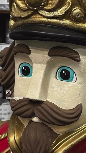 1.6K views · 28 reactions | ✨ From classic to chic! ✨ This Nutcracker got a stunning makeover with a fun checkered design and a fresh new look! ️ He went from dark to light skin and is ready to spread holiday cheer in style.  Grateful for my amazing customer who brought him to life! #NutcrackerMakeover #HolidayDecor #ArtisticTransformation #lubbocktx #anniesloanchalkpaint | Max & Company | Facebook