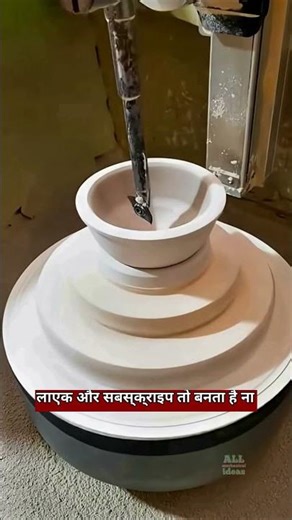 Automatic Ceramic Bowl Making Machine Process #Pottery #Mechanical