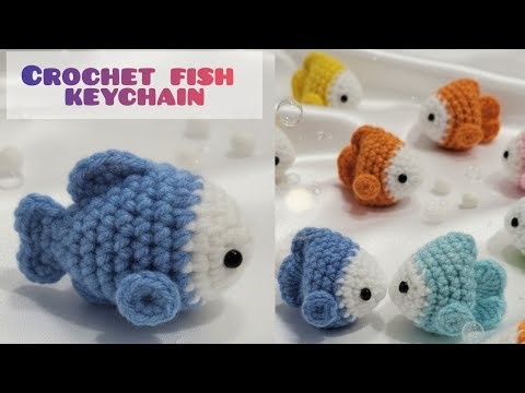 How To Crochet Fish Keychain#crochet #keychain #handmade