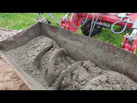 How to Mix Concrete! Home made mixing machine! PART 2