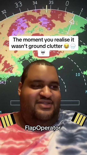 When you left the WX radar on manual and forgot to put it back in auto 😂😭