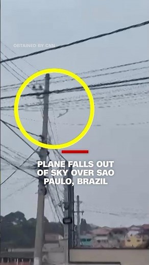 Plane falls out of sky near Sao Paulo, Brazil