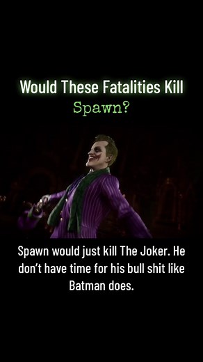 Spawn can only be killed by getting his head cut off with a heavenly sword but for this series we are going to day magic type weapons would work! Just for the series to be more fun! #spawn #mortalkombat #mortalkombat1 #mortalkombat11 #mk1 #mk2 #mk3 #mk4 #subzero #scorpion #liukang #raiden #mileena #limei #kenshi #smoke #cyrax #sektor #ermac #takeda #johnnycage #intros #jasonvoorhees #alien #predator #freddy #leatherface #fyp #foryoupage #kunglao #kitana #jade #tanya #shaokahn #sindel #reptile #n