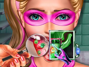 Play Super Doll Tongue Doctor | Free Online  Games. KidzSearch.com