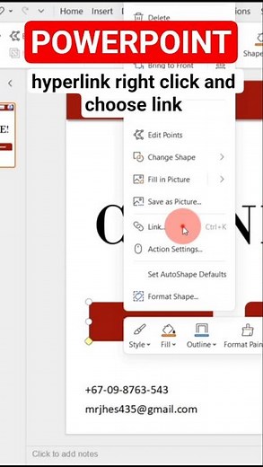 How to add a Hyperlink/Website link to your PowerPoint Slide #easy #powerpoint #hyperlink
