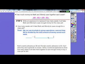 Grouping Symbols - Lesson 1.12