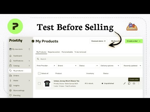 How to order samples on Printify (Mockup Review)