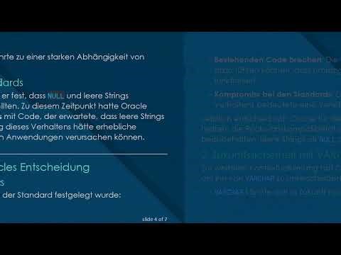 Warum behandelt Oracle 9i einen leeren String als NULL?