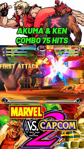 Marvel vs capcom Akuma & Ken #videogames #gaming #games #retrogaming #gamer | Ave Fenix KOF