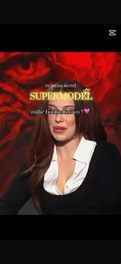 #millie :victoria secret super model millie bobbie brown 💗💗💗