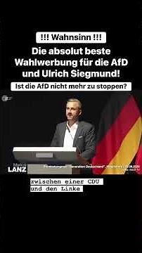 The best campaign advertisement for the AfD on Lanz #GermanPolitics #markuslanz #afd #siegmund #p...