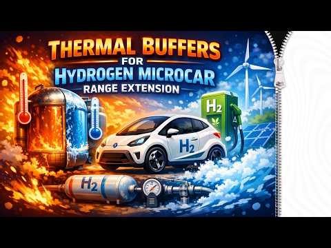 Thermal Buffers for Hydrogen Microcar Range Extension