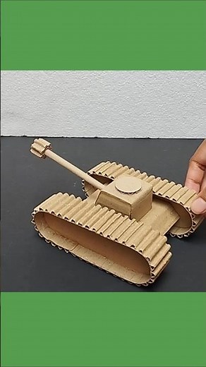 How to Make Cardboard Army Tank | DIY Cardboard Toy #shorts #tank #shortsfeed