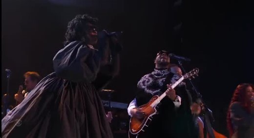ESSENCE on Instagram: "Legends honoring legends. Last night, Lauryn Hill delivered a powerful tribute to the late greats D’Angelo and Roberta Flack at the 2026 GRAMMYs. Through a moving medley of their iconic songs, Hill was joined by Leon Thomas, Lucky Daye, Chaka Khan, Raphael Saadiq, Lalah Hathaway, Wyclef Jean, and more. One of the night’s standout moments, the performance was a celebration of Black legacy, artistry, and lasting impact—a beautiful way to kick off a month dedicated to celebra