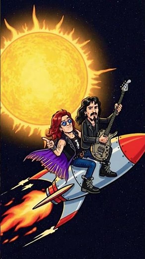 Ozzy & Tony Iommi Getting To Close To Sun! Supernaut ‪@blacksabbath‬