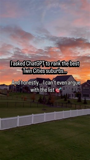 ChatGPT ranking the top Minnesota suburbs