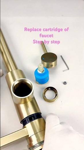 Step-by-Step installation: replacing cartridge of kitchen faucet