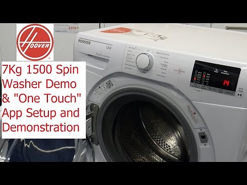 Hoover "One Touch" 1500 Spin Washing Machine demo