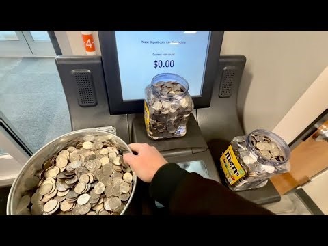 Cashing in LOADS OF COINS! (Unedited) ASMR 